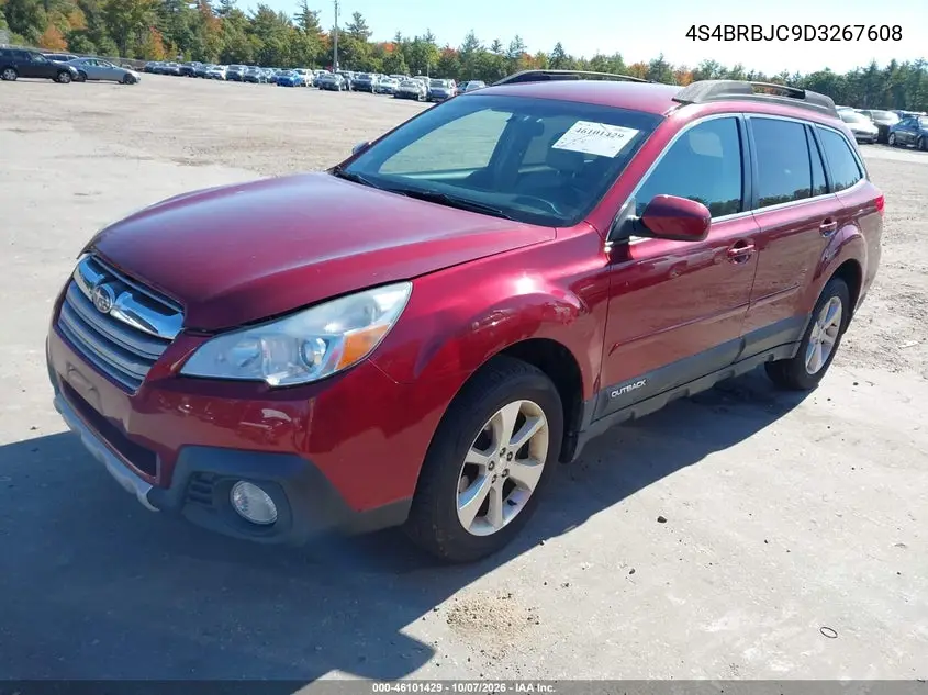 2013 SUBARU OUTBACK VIN 4S4BRBJC9D3267608 — фото 2
