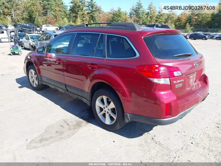 2013 SUBARU OUTBACK VIN 4S4BRBJC9D3267608 — фото 3