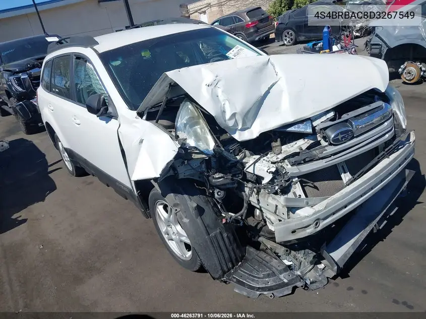 SUBARU OUTBACK 2013, VIN 4S4BRBAC8D3267549