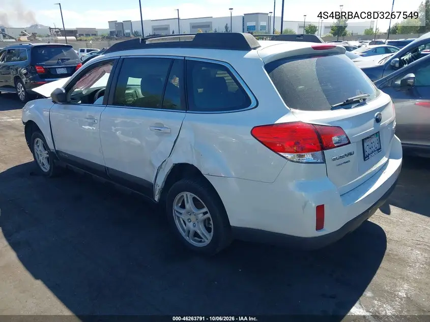 2013 SUBARU OUTBACK VIN 4S4BRBAC8D3267549 — фото 3