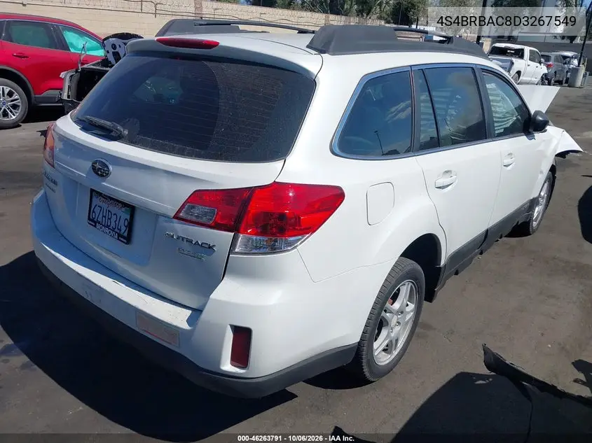 2013 SUBARU OUTBACK VIN 4S4BRBAC8D3267549 — фото 4