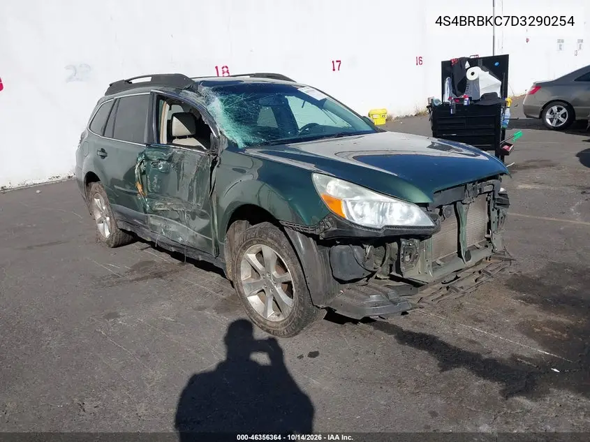 SUBARU OUTBACK 2013, VIN 4S4BRBKC7D3290254