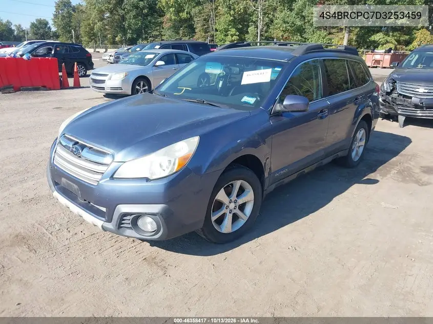 2013 SUBARU OUTBACK VIN 4S4BRCPC7D3253459 — фото 2