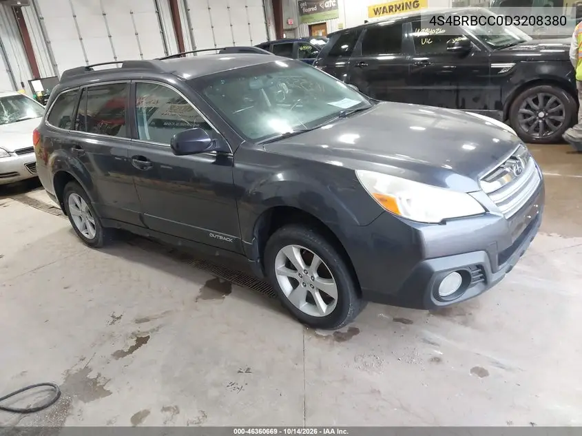 SUBARU OUTBACK 2013, VIN 4S4BRBCC0D3208380
