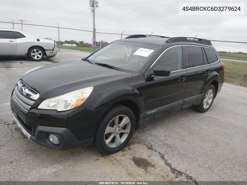 2013 SUBARU OUTBACK VIN 4S4BRCKC6D3279624 — фото 2