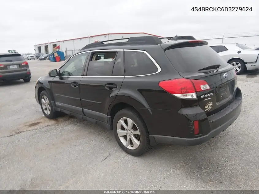 2013 SUBARU OUTBACK VIN 4S4BRCKC6D3279624 — фото 3