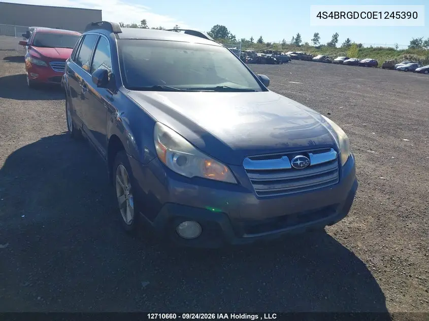 SUBARU OUTBACK 2014, VIN 4S4BRGDC0E1245390
