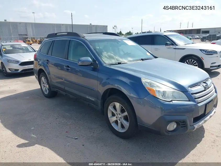 SUBARU OUTBACK 2014, VIN 4S4BRCNC3E3243161