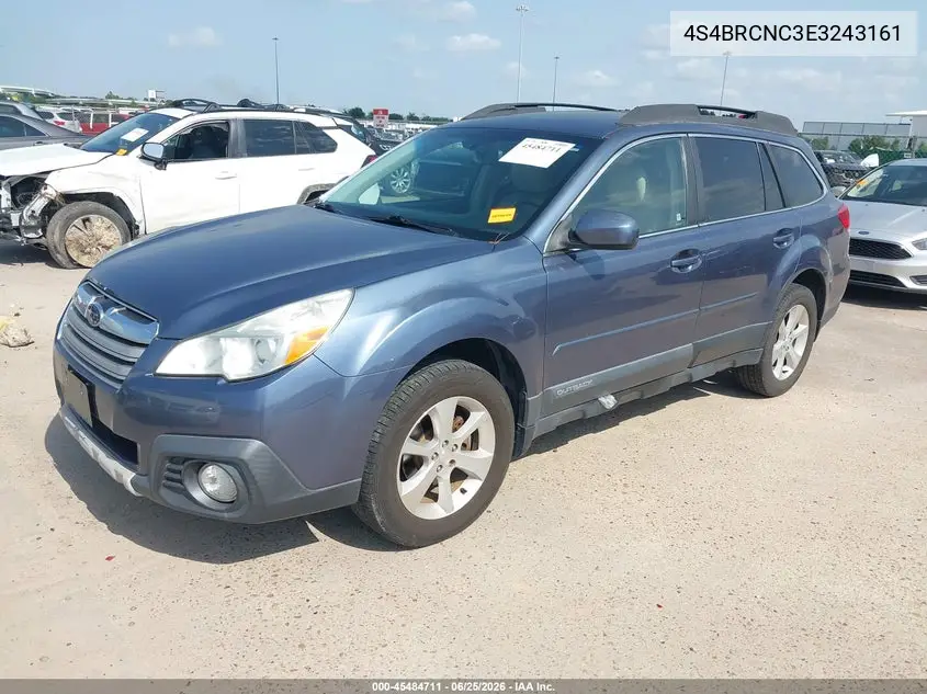 2014 SUBARU OUTBACK VIN 4S4BRCNC3E3243161 — фото 2