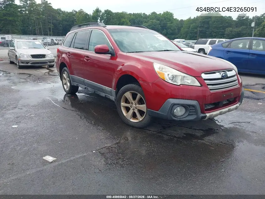 SUBARU OUTBACK 2014, VIN 4S4BRCLC4E3265091