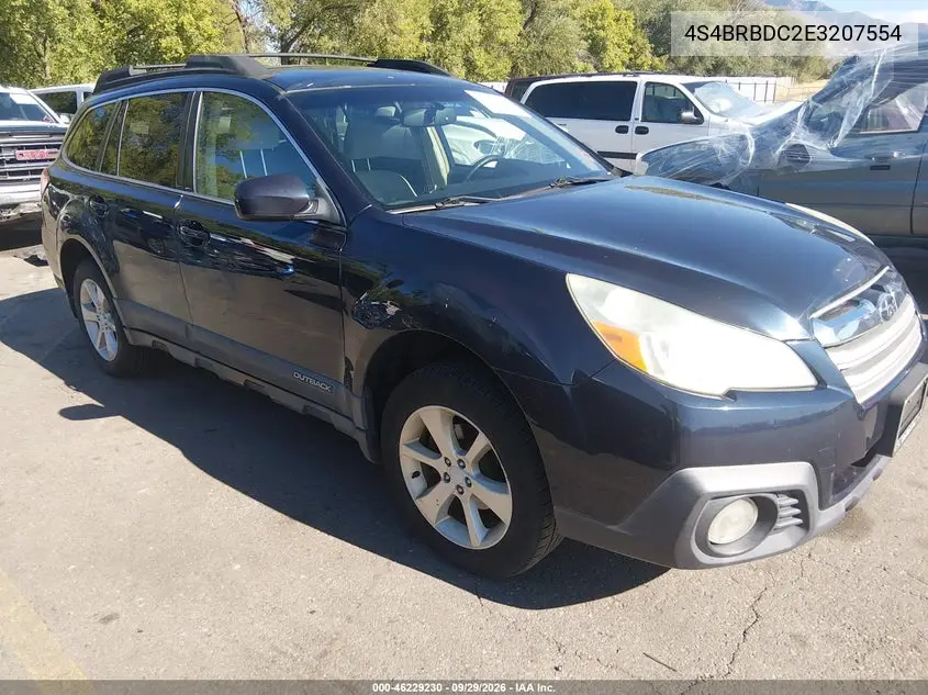 SUBARU OUTBACK 2014, VIN 4S4BRBDC2E3207554