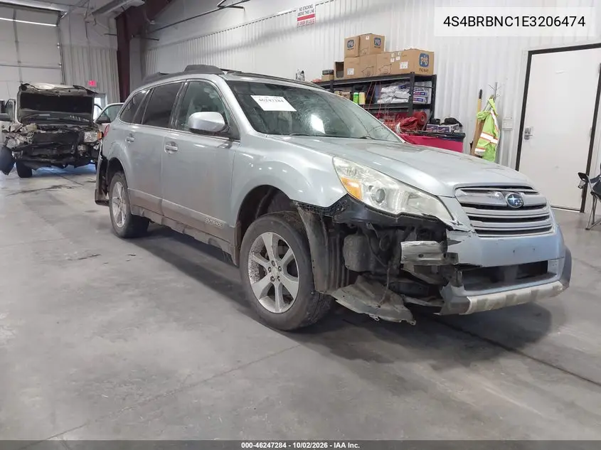 SUBARU OUTBACK 2014, VIN 4S4BRBNC1E3206474