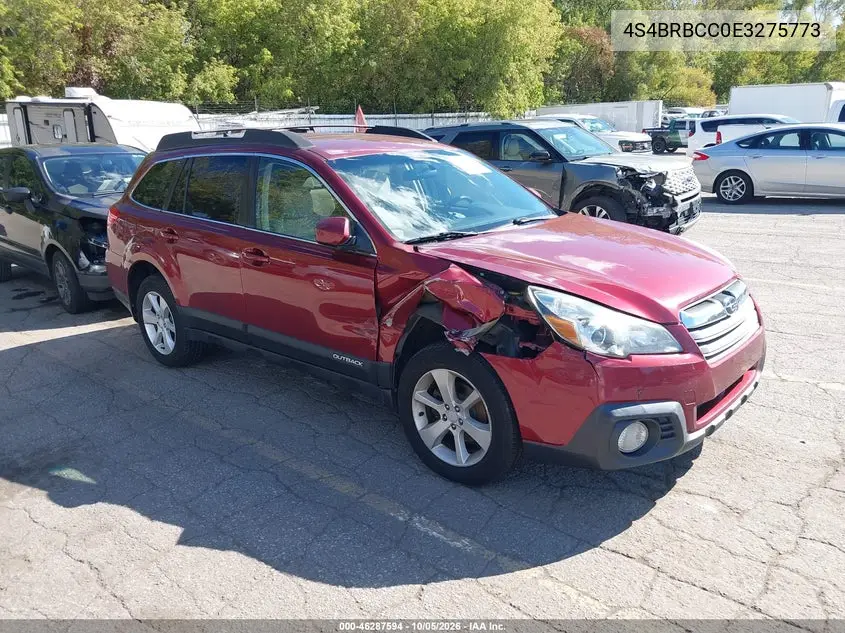 SUBARU OUTBACK 2014, VIN 4S4BRBCC0E3275773