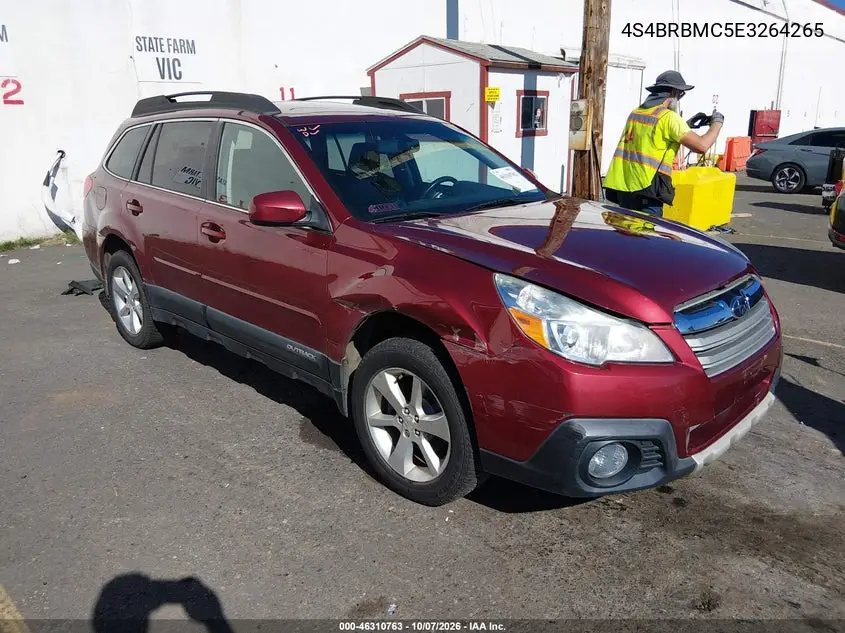 SUBARU OUTBACK 2014, VIN 4S4BRBMC5E3264265