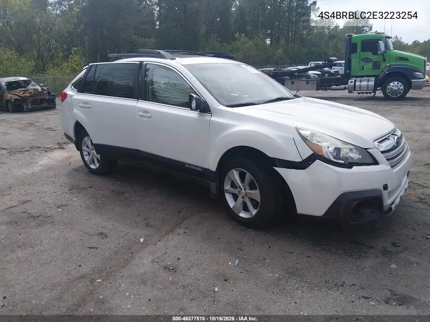 SUBARU OUTBACK 2014, VIN 4S4BRBLC2E3223254