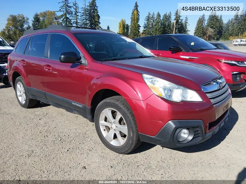 SUBARU OUTBACK 2014, VIN 4S4BRBACXE3313500