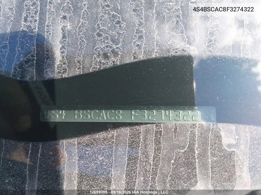 2015 SUBARU OUTBACK VIN 4S4BSCAC8F3274322 — фото 18