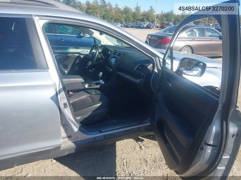2015 SUBARU OUTBACK VIN 4S4BSALC5F3270200 — фото 5
