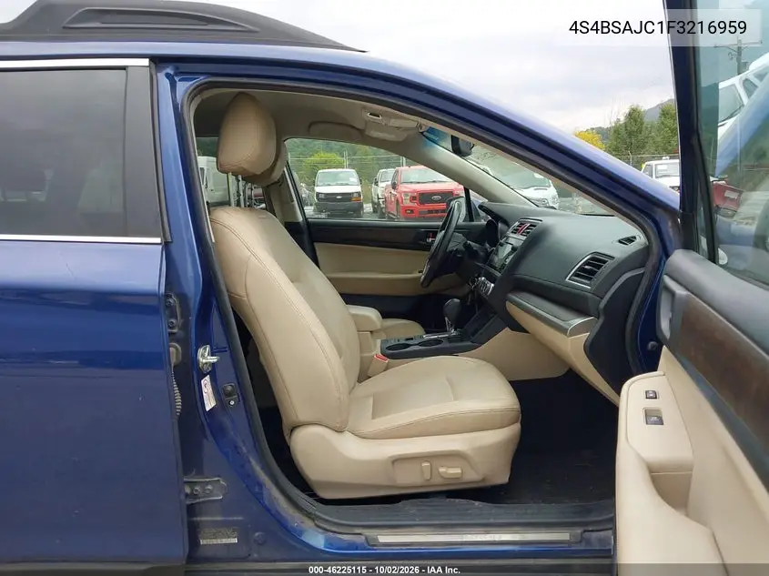 2015 SUBARU OUTBACK VIN 4S4BSAJC1F3216959 — фото 5