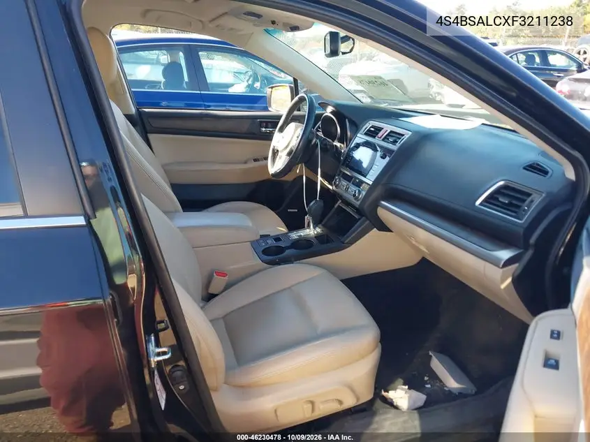 2015 SUBARU OUTBACK VIN 4S4BSALCXF3211238 — фото 5