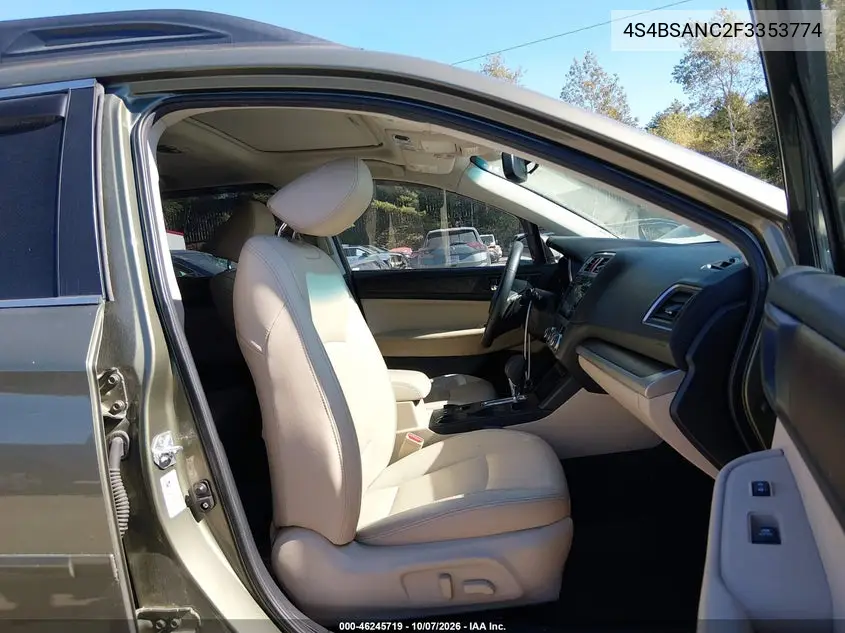 2015 SUBARU OUTBACK VIN 4S4BSANC2F3353774 — фото 5