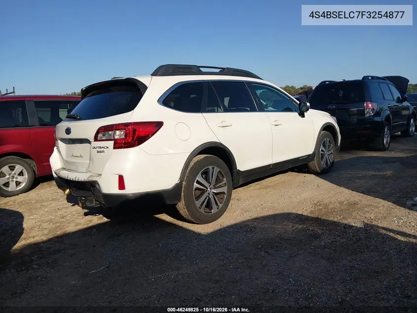 2015 SUBARU OUTBACK VIN 4S4BSELC7F3254877 — фото 4