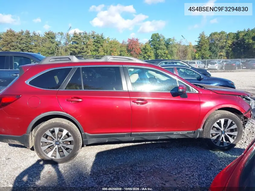 2015 SUBARU OUTBACK VIN 4S4BSENC9F3294830 — фото 13