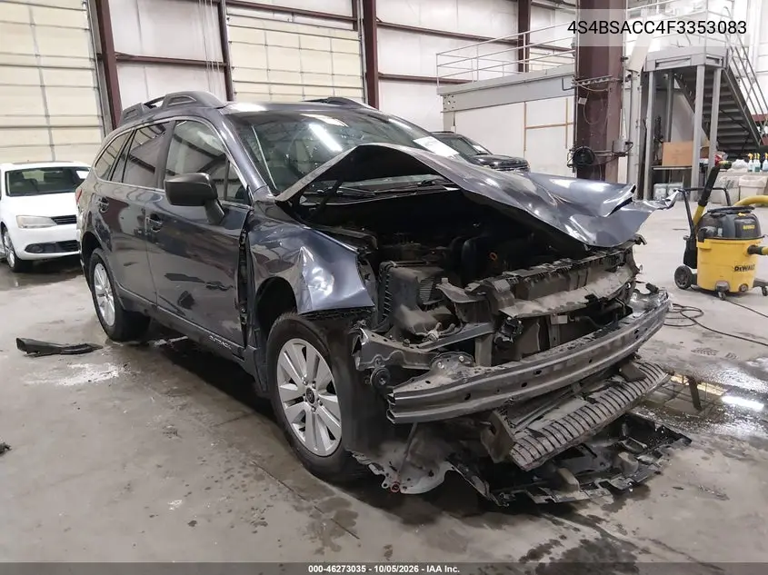 SUBARU OUTBACK 2015, VIN 4S4BSACC4F3353083