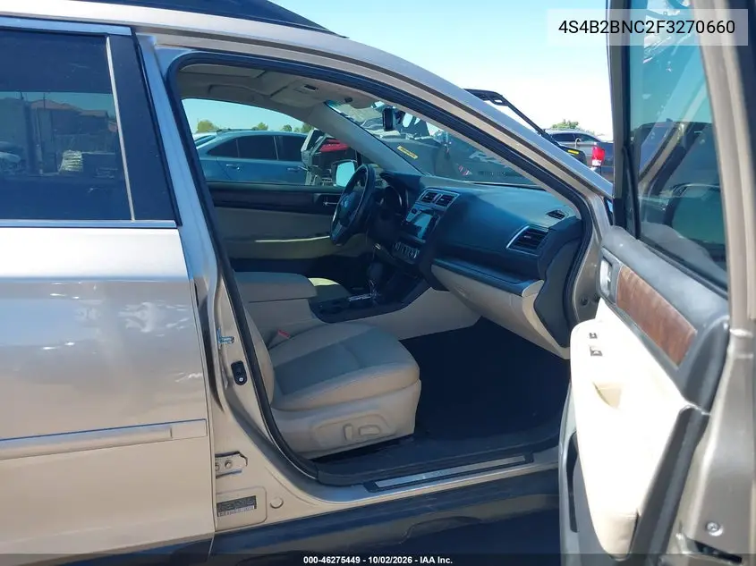2015 SUBARU OUTBACK VIN 4S4B2BNC2F3270660 — фото 5