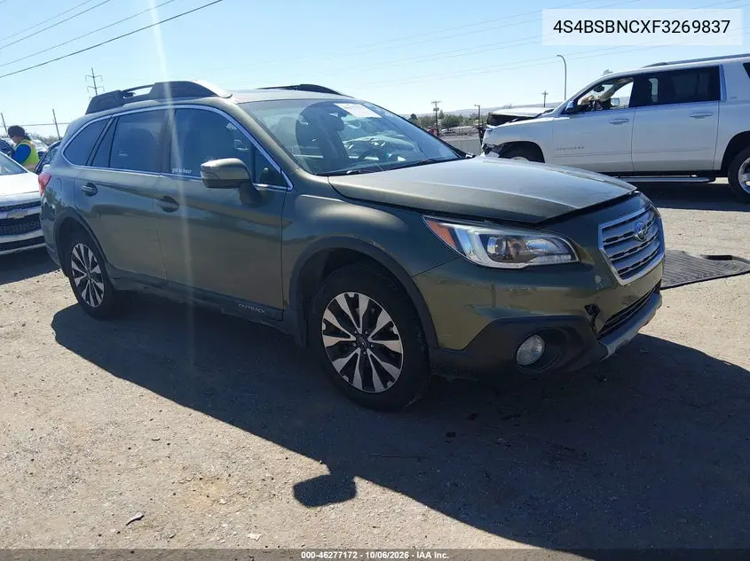 SUBARU OUTBACK 2015, VIN 4S4BSBNCXF3269837