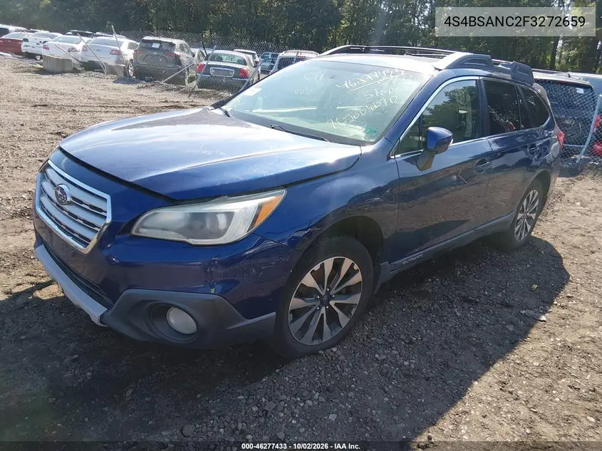 2015 SUBARU OUTBACK VIN 4S4BSANC2F3272659 — фото 2
