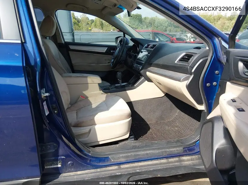 2015 SUBARU OUTBACK VIN 4S4BSACCXF3290166 — фото 5