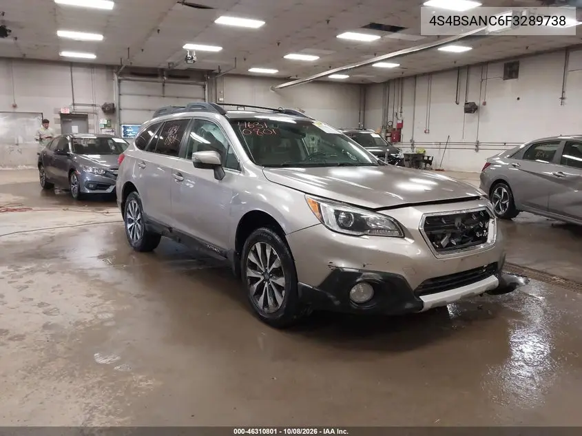 SUBARU OUTBACK 2015, VIN 4S4BSANC6F3289738