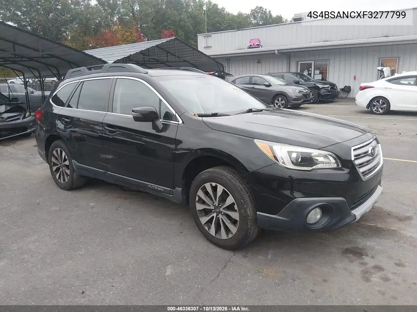 SUBARU OUTBACK 2015, VIN 4S4BSANCXF3277799