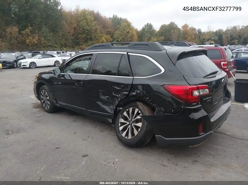 2015 SUBARU OUTBACK VIN 4S4BSANCXF3277799 — фото 3
