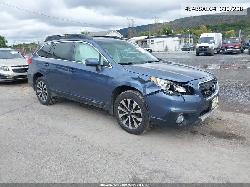 SUBARU OUTBACK 2015, VIN 4S4BSALC4F3307298