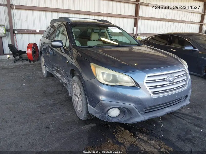 SUBARU OUTBACK 2015, VIN 4S4BSBCC9F3314527