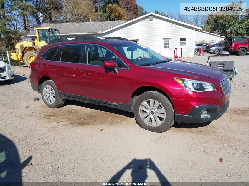 SUBARU OUTBACK 2015, VIN 4S4BSBDC5F3304995
