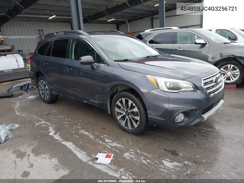 SUBARU OUTBACK 2016, VIN 4S4BSBJC4G3256721