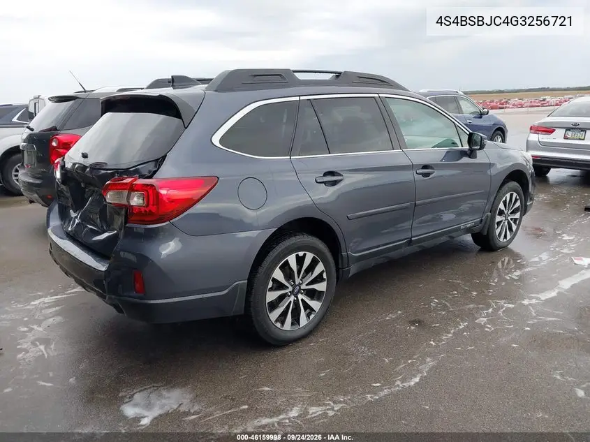 2016 SUBARU OUTBACK VIN 4S4BSBJC4G3256721 — фото 4
