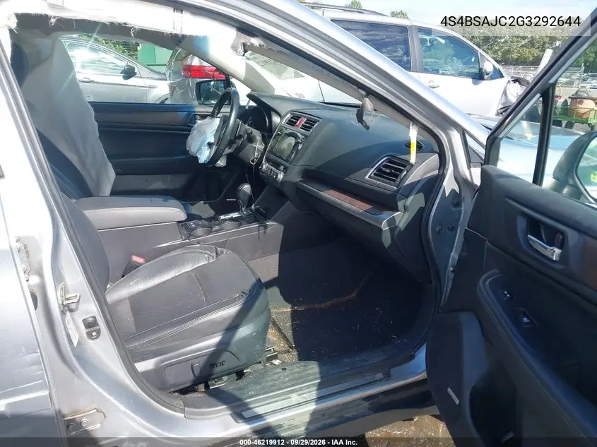 2016 SUBARU OUTBACK VIN 4S4BSAJC2G3292644 — фото 5