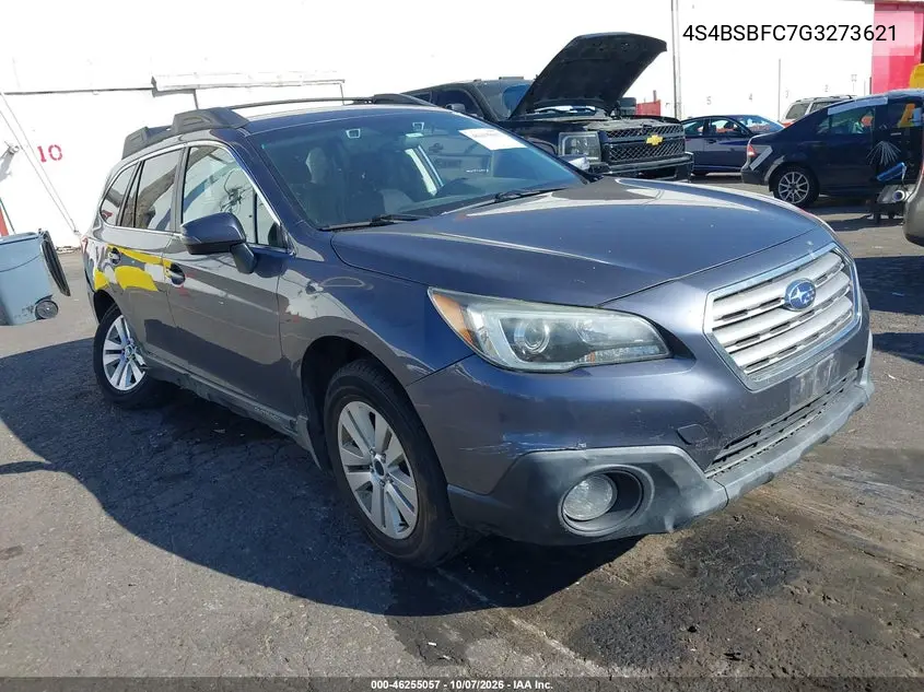 SUBARU OUTBACK 2016, VIN 4S4BSBFC7G3273621