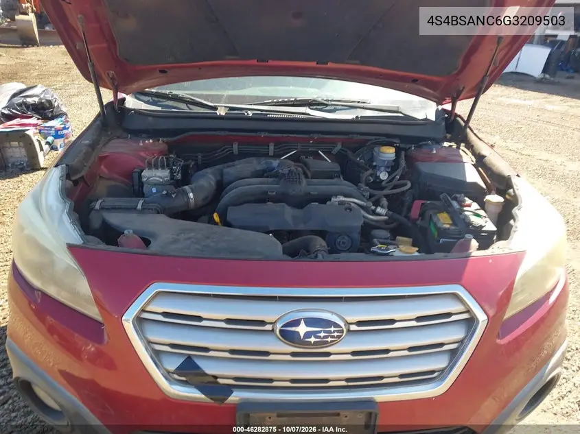 2016 SUBARU OUTBACK VIN 4S4BSANC6G3209503 — фото 10