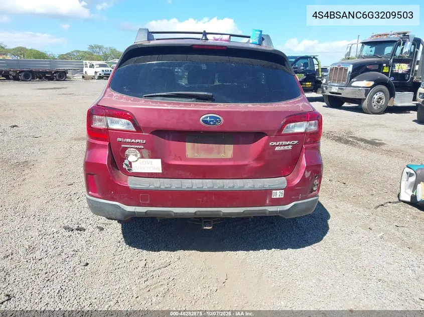 2016 SUBARU OUTBACK VIN 4S4BSANC6G3209503 — фото 16