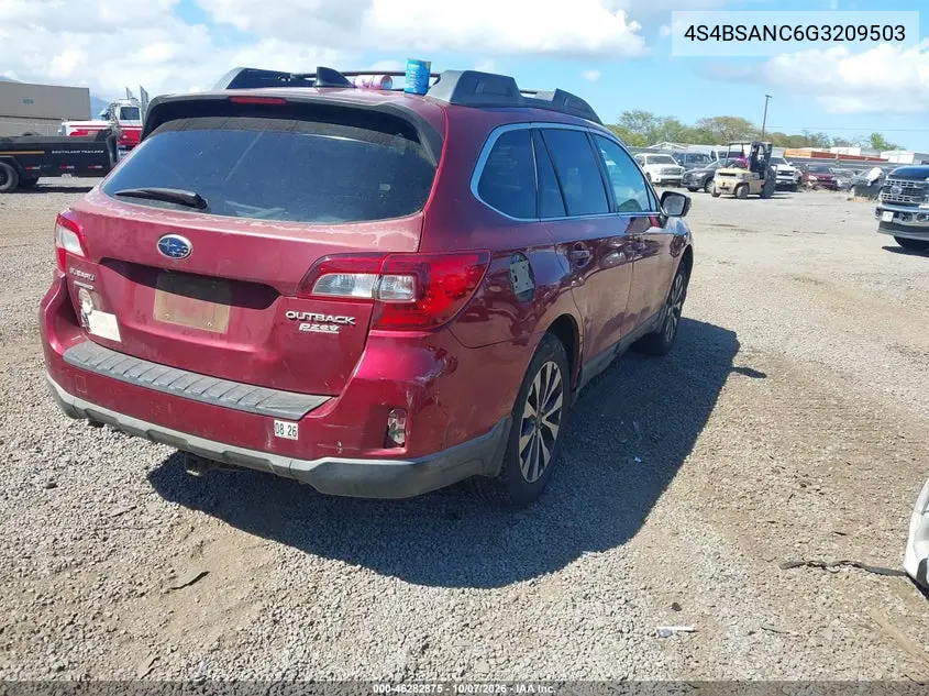 2016 SUBARU OUTBACK VIN 4S4BSANC6G3209503 — фото 4