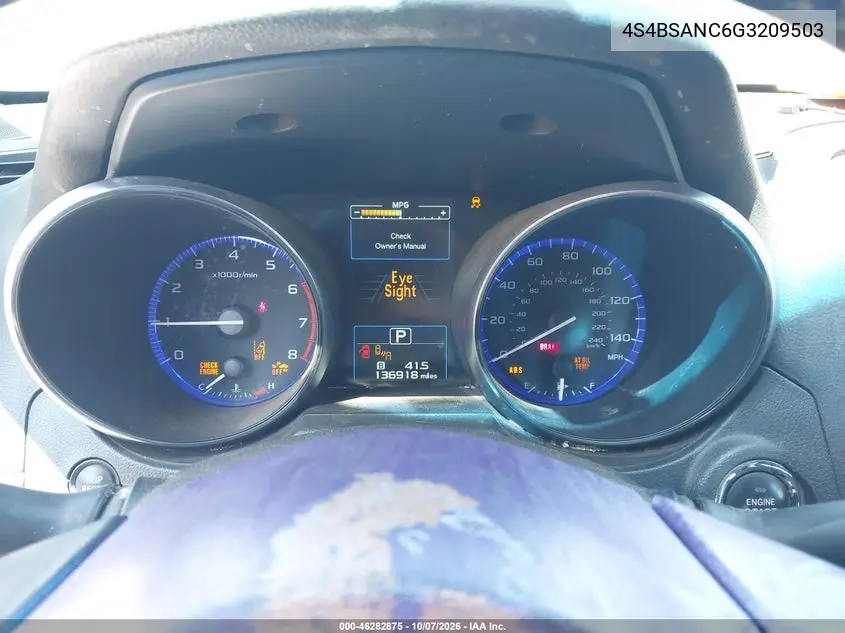 2016 SUBARU OUTBACK VIN 4S4BSANC6G3209503 — фото 7