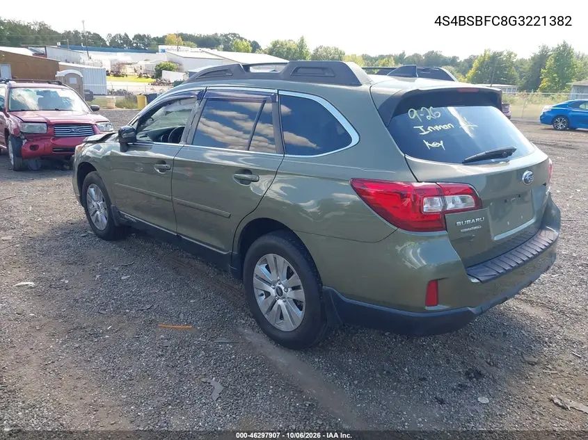 2016 SUBARU OUTBACK VIN 4S4BSBFC8G3221382 — фото 3