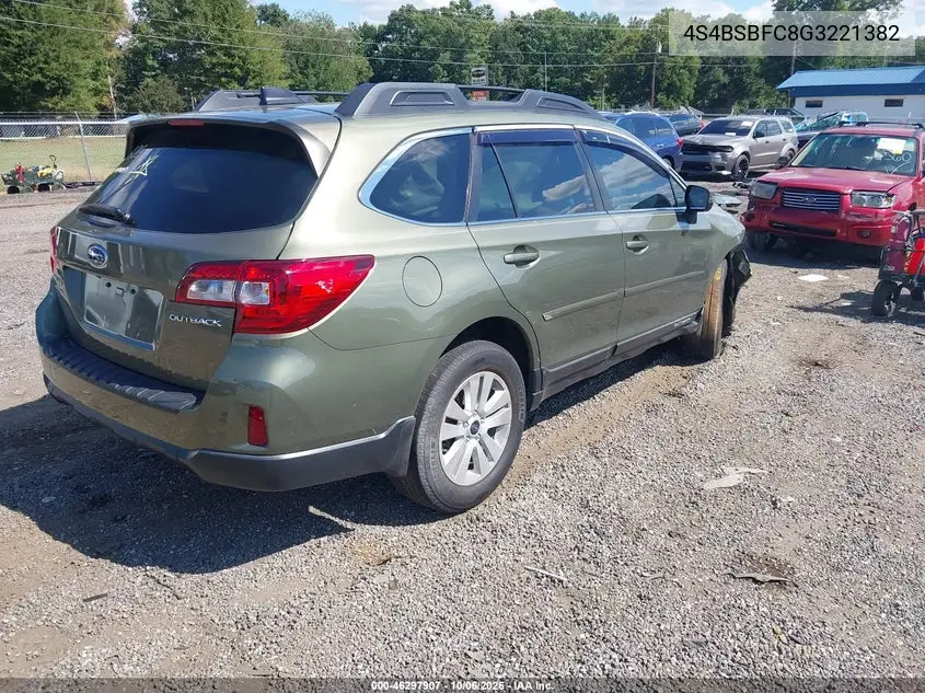 2016 SUBARU OUTBACK VIN 4S4BSBFC8G3221382 — фото 4