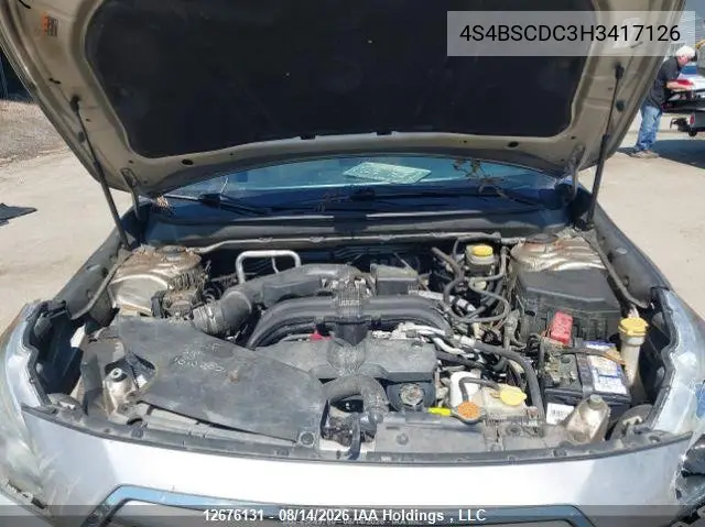2017 SUBARU OUTBACK VIN 4S4BSCDC3H3417126 — фото 11