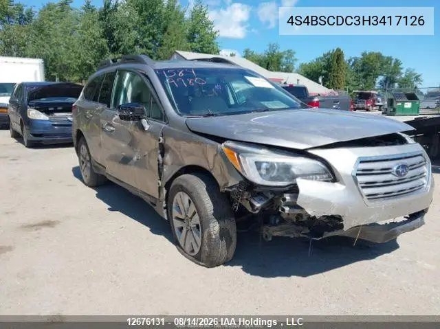 2017 SUBARU OUTBACK VIN 4S4BSCDC3H3417126 — фото 7